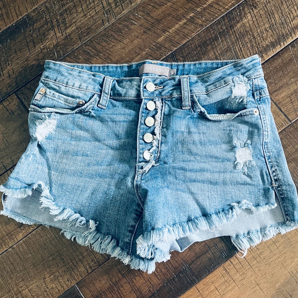 Just USA Shorts | medium wash | large | NWOT
